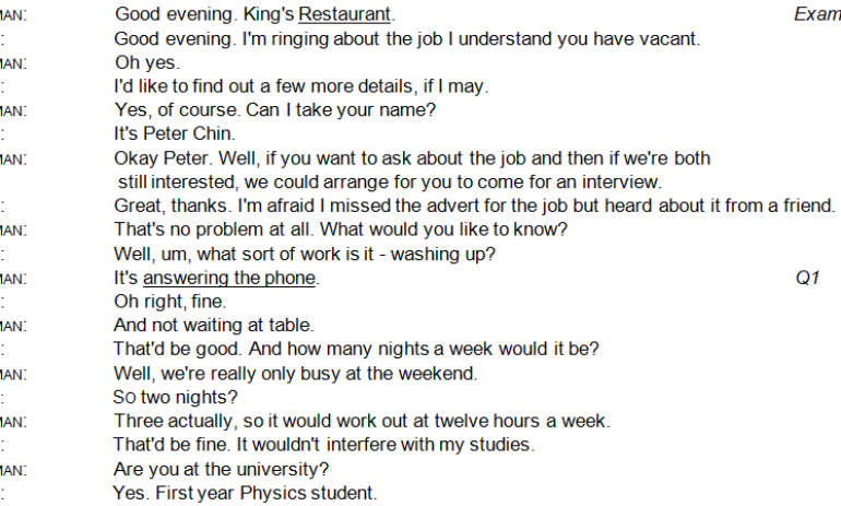 Luyện nghe TOEIC có đáp án với phương pháp đối chiếu transcript