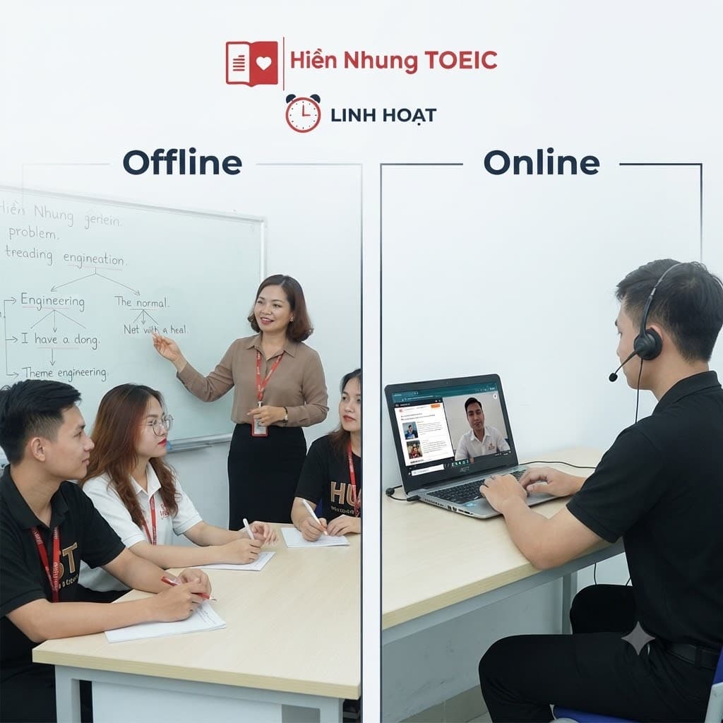 hình thức lớp học linh hoạt tại Hiền Nhung TOEIC