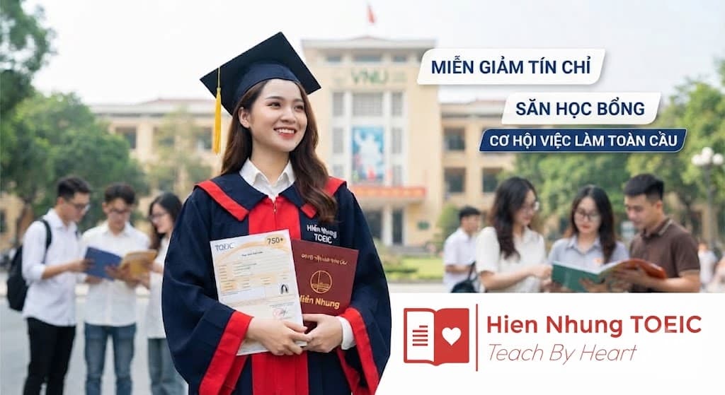 Tầm quan trọng chiến lược của chứng chỉ TOEIC đối với sinh viên ĐHQGHN
