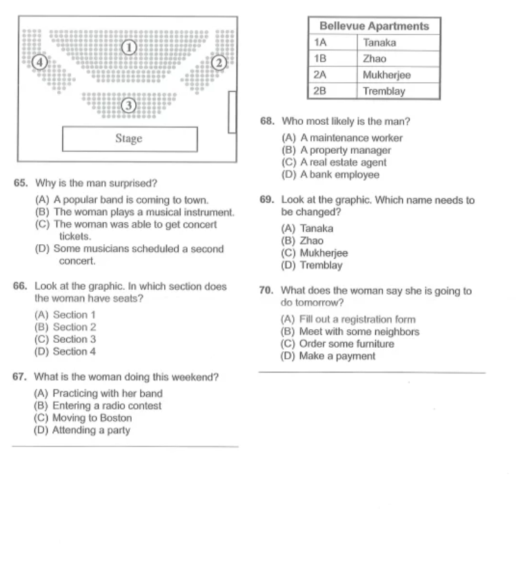 bài nghe toeic part 3