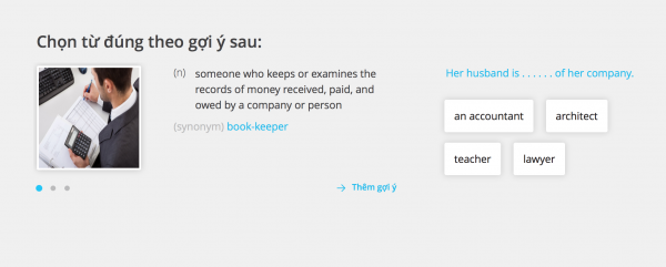 học từ vựng thoe ngữ cảnh