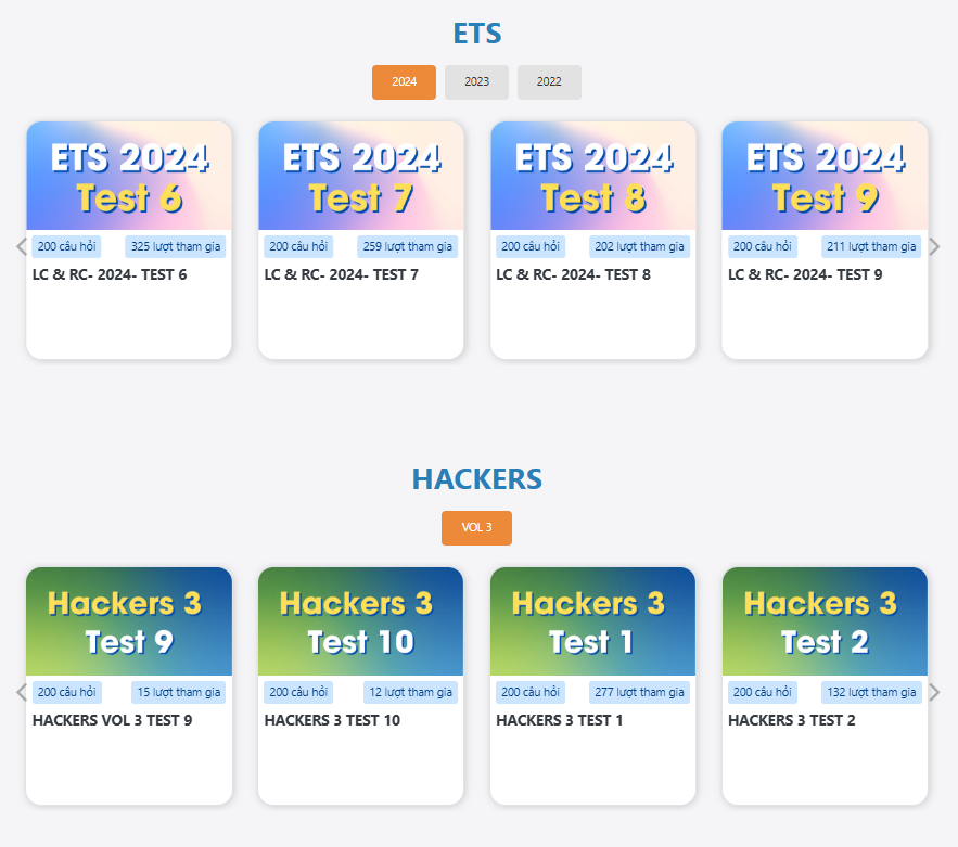 website luyện thi toeic miễn phí