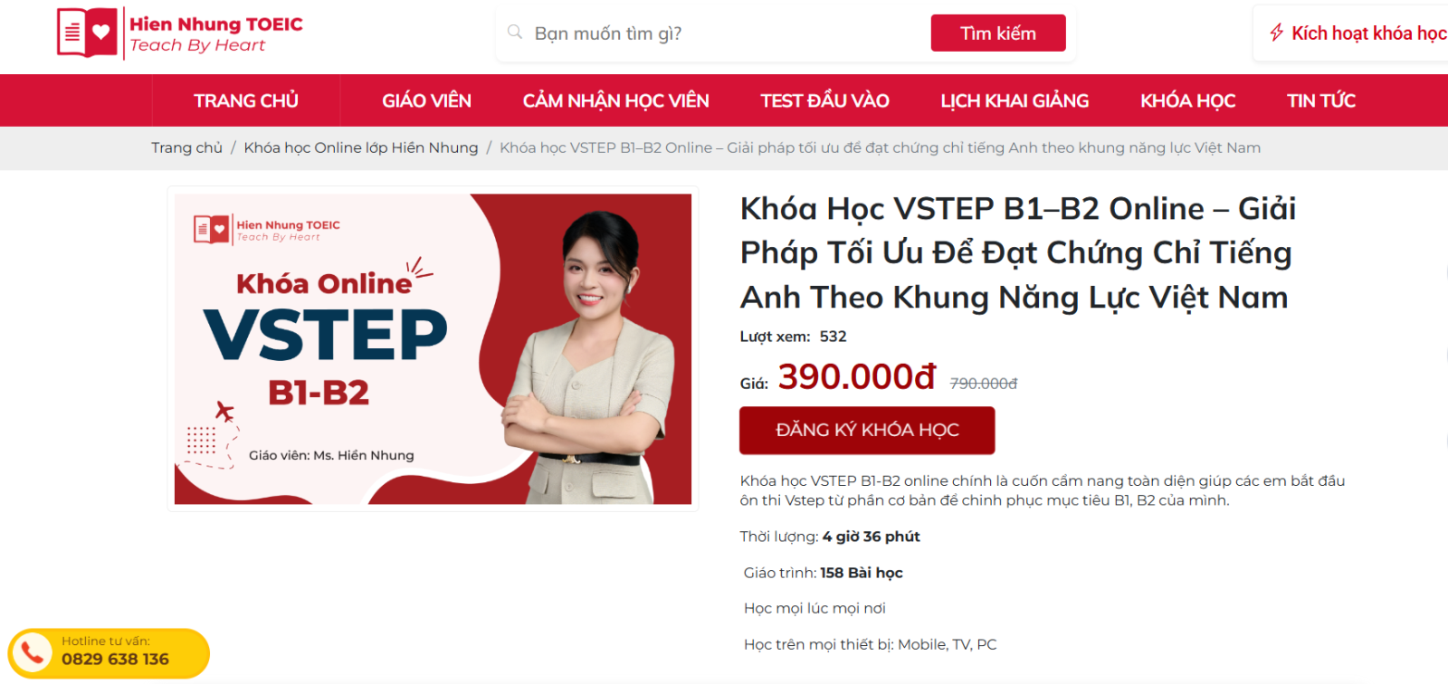 khóa học vstep online