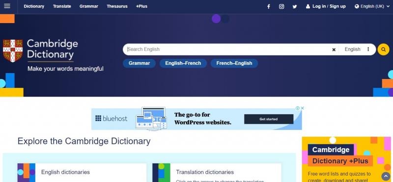 học tiếng anh toeic từ điển cambridge